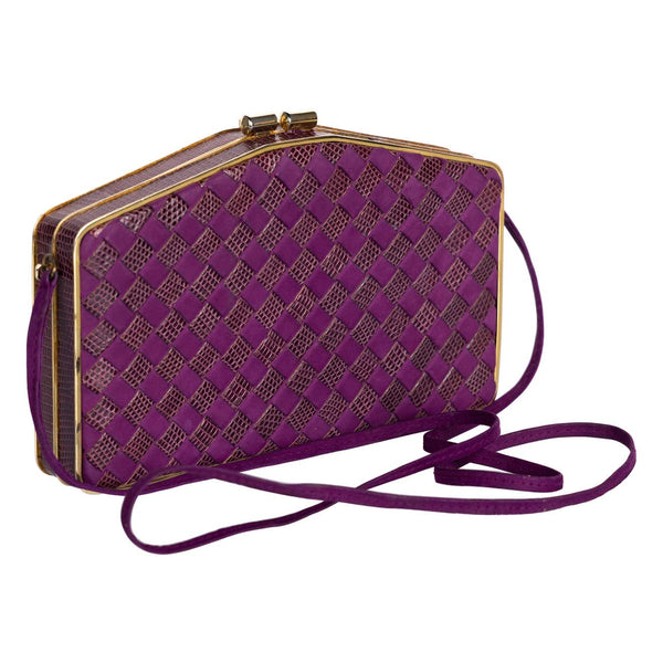 bottega veneta purple clutch