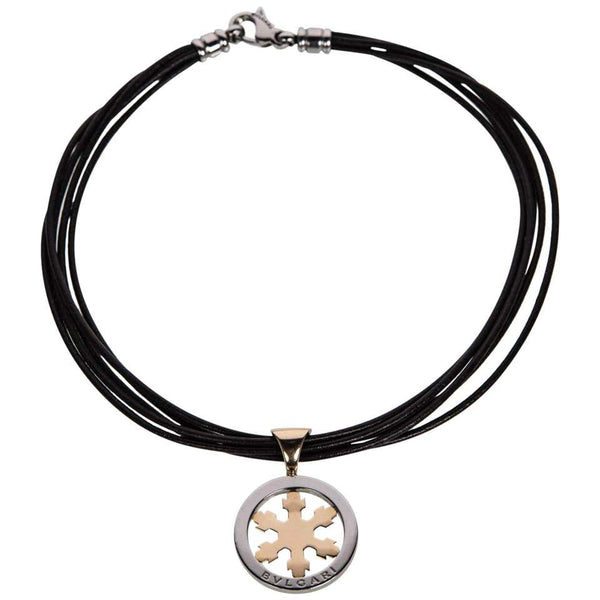 Bulgari deals leather choker