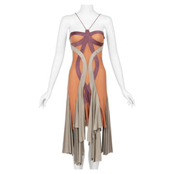 Vintage Stella McCartney Asymmetric Cutout Draped Dress