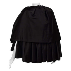 Chado Ralph Rucci Black Silk Cape 2000's