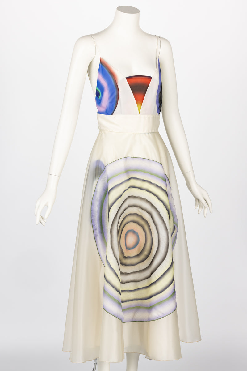 Fendi Karl Lagerfeld Silk Print Dress S/S 2008 Runway