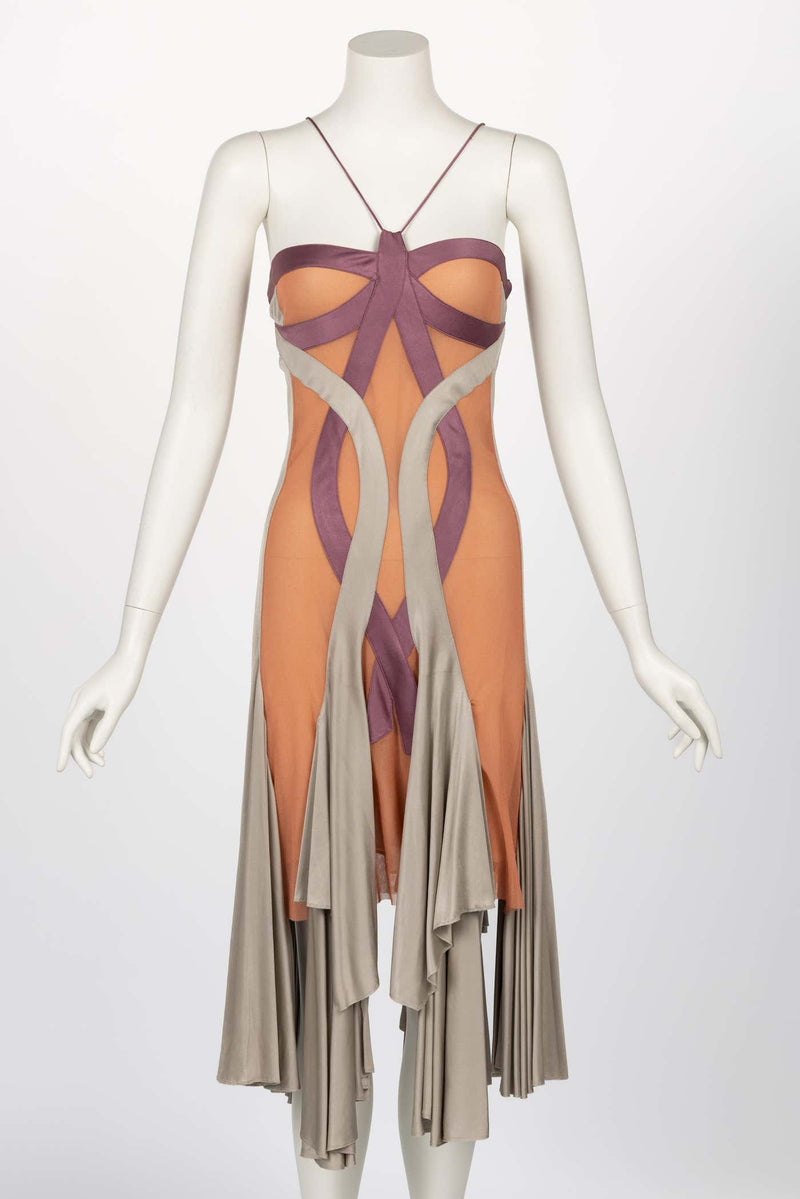 Vintage Stella McCartney Asymmetric Cutout Draped Dress