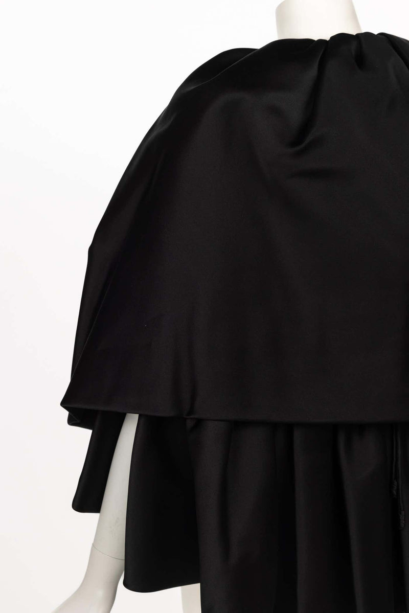 Chado Ralph Rucci Black Silk Cape 2000's