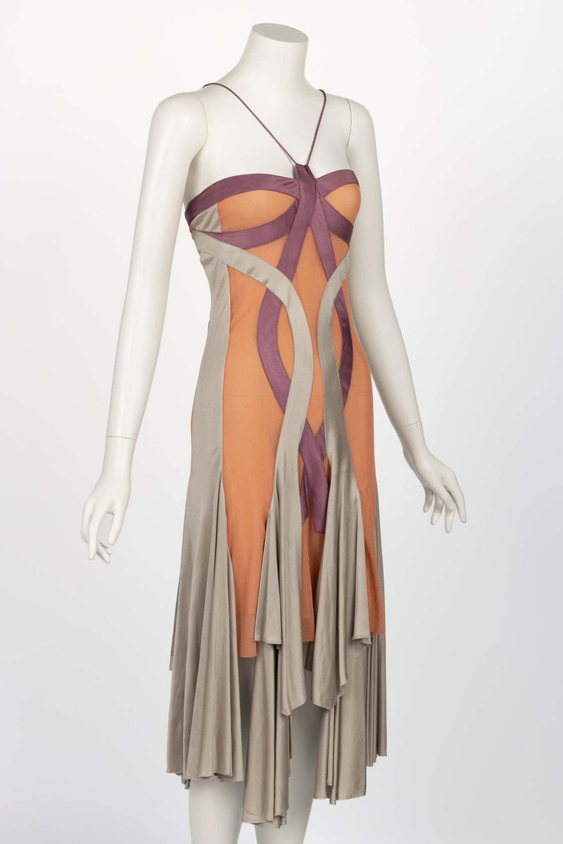 Vintage Stella McCartney Asymmetric Cutout Draped Dress