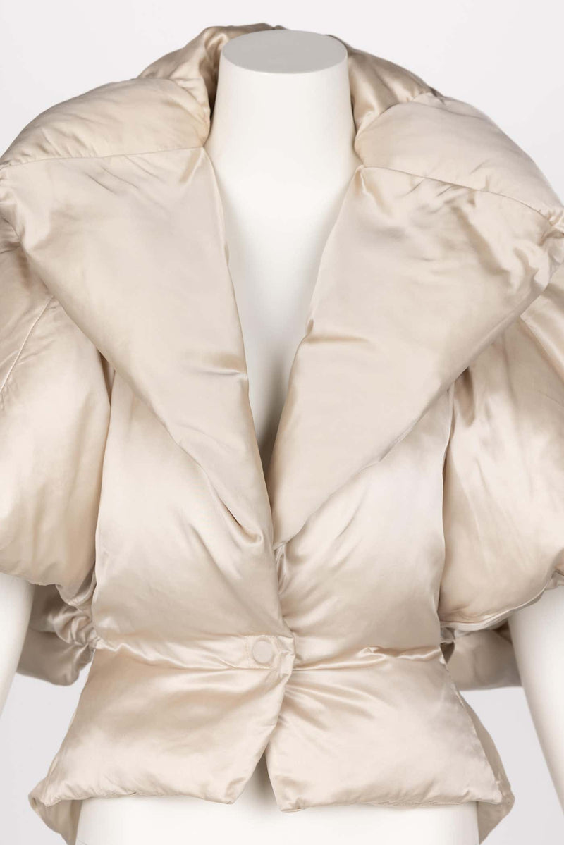 Stella McCartney F/W 2004 Champagne Sculptural Show Stopping Puffer Jacket