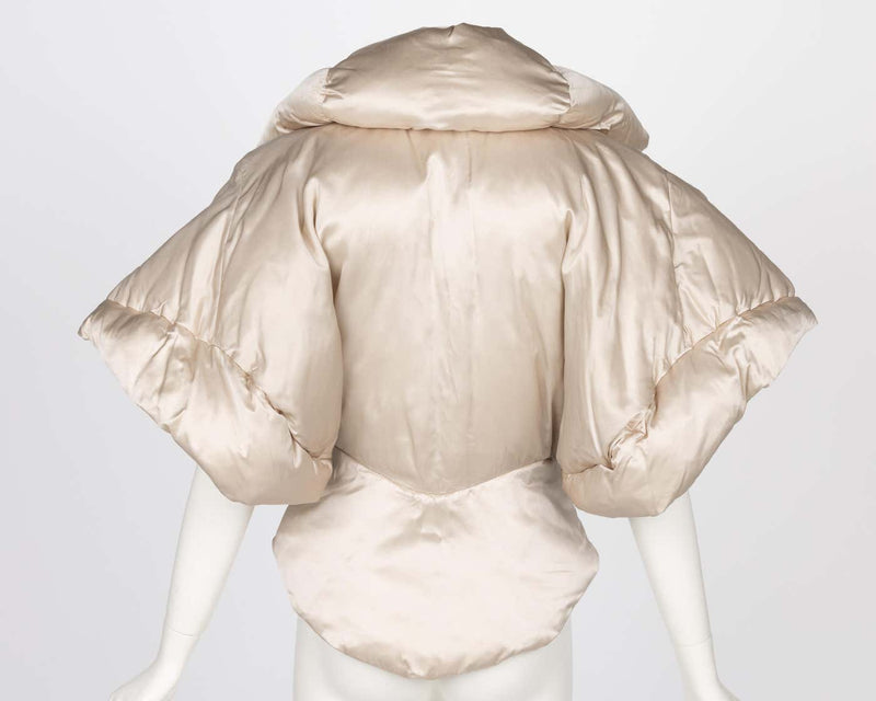 Stella McCartney F/W 2004 Champagne Sculptural Show Stopping Puffer Jacket