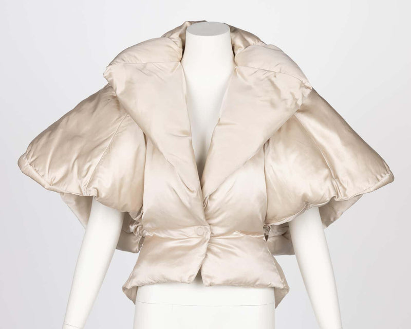 Stella McCartney F/W 2004 Champagne Sculptural Show Stopping Puffer Jacket