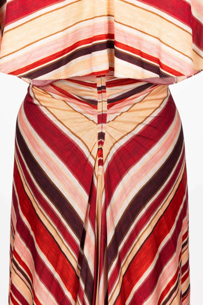 Marc Jacobs Spring 2011 Red & Pink Striped Silk Dress