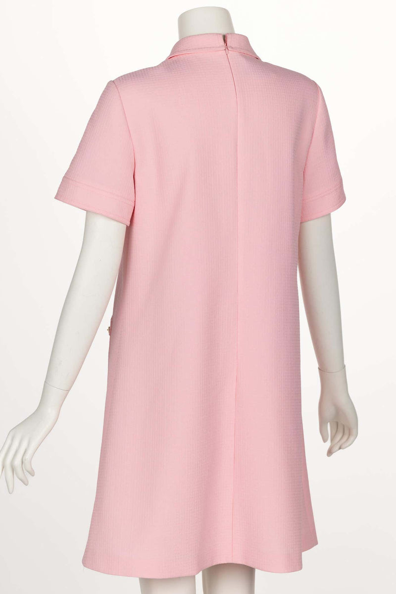 Gucci Pink Textured Chain Trim Mini Dress New w/ Tags