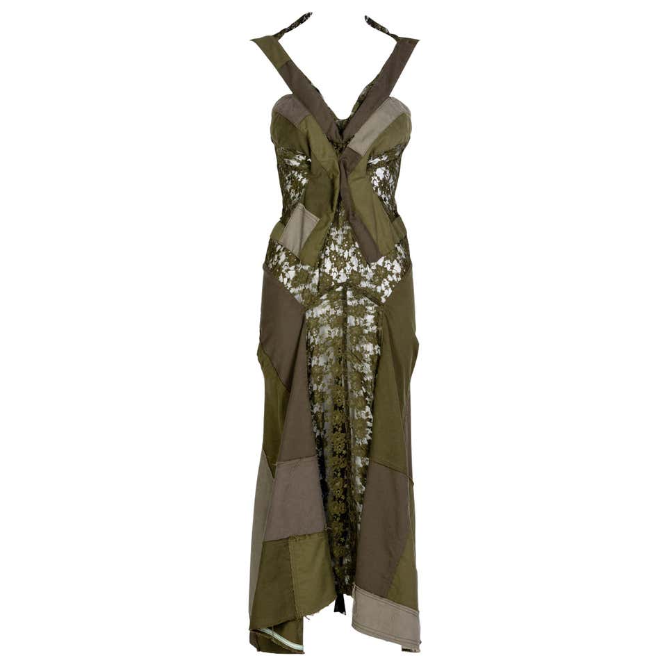 Junya Watanabe Comme des Garçons Pre-Owned 2010s floral patchwork sleeveless dress - Silver