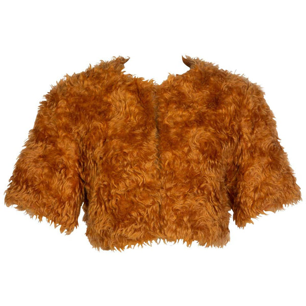 Prada Orange Mohair Cropped Jacket, 2007