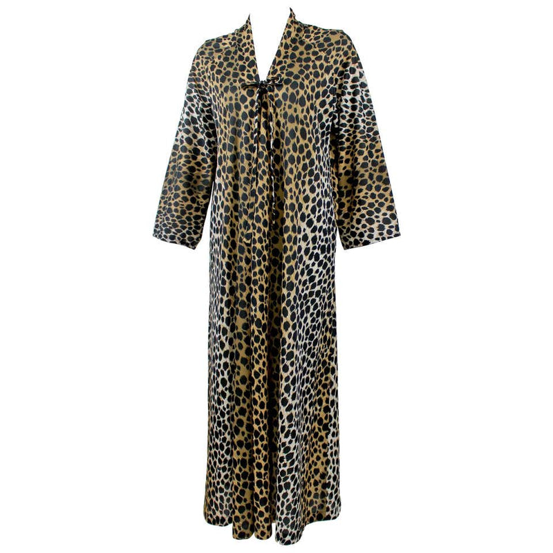 A Vintage Leopard Print Caftan Dress