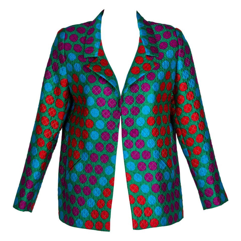 Vintage Galanos Polka Dot Jacket 1980s