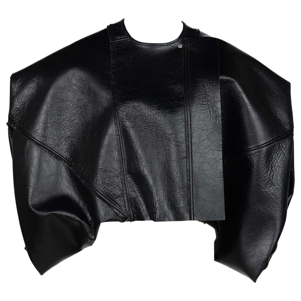 Rick Owens Lilies Sculptural Black Leather Jacket New Tags – Basha