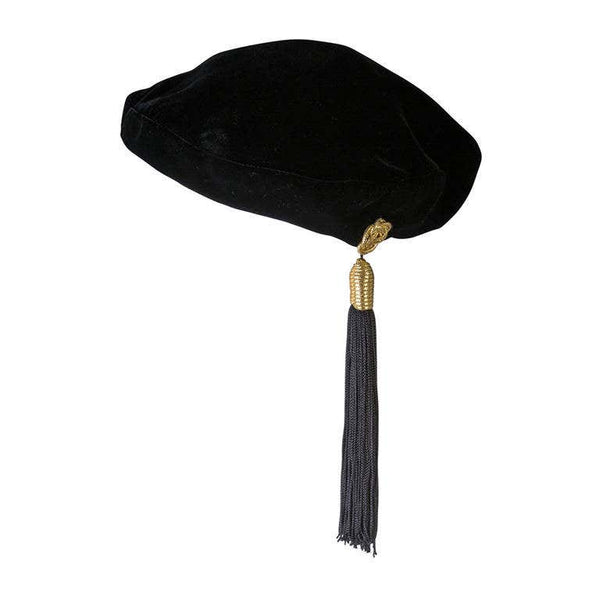 Vintage Yves Saint Laurent Russian Tassel Beret Hat YSL