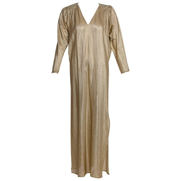 Bill Tice Metallic Gold Caftan, 1970s