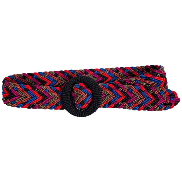 1980s Yves Saint Laurent Multicolored Passementerie Braided Belt YSL