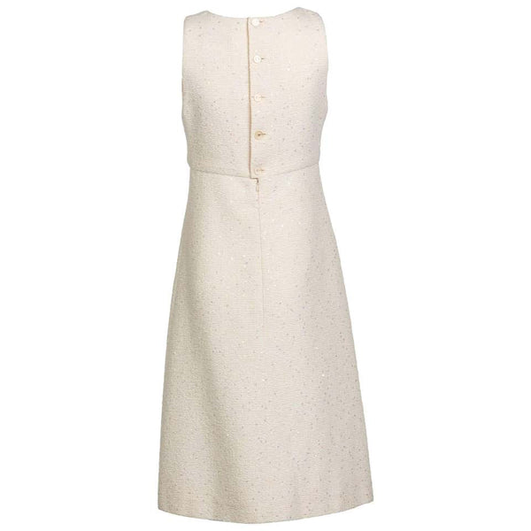 Chanel Sequence Boucle Pale Pink Sleeveless Dress, 2000