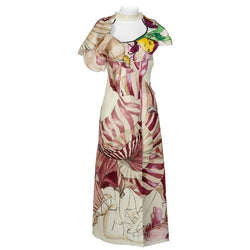 2008 Prada James Jean Fairy Runway Ivory Silk Dress