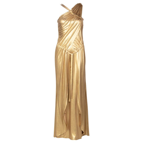 Chanel Paris-Byzance Gold Silk Godess Maxi Dress, 2011