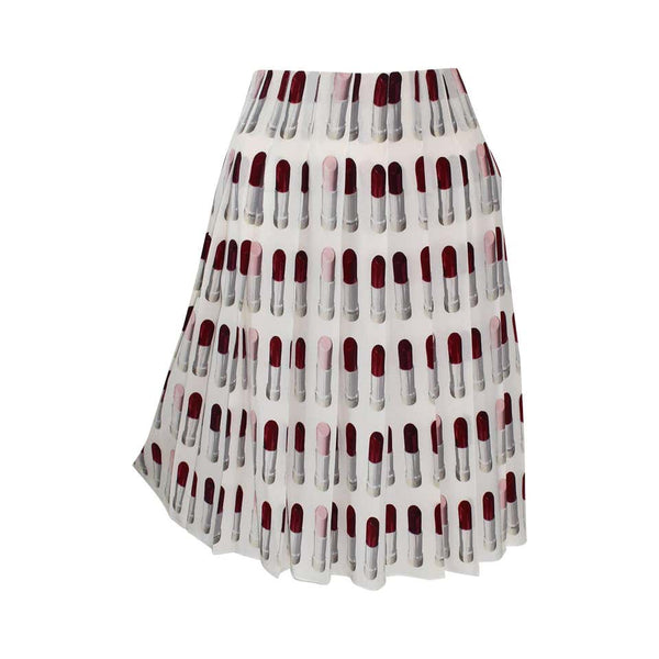 Prada Runway Lipstick Print Skirt Rare & Collectable