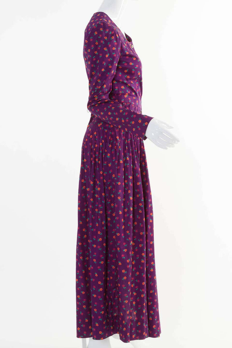 Vintage Yves Saint Laurent Liberty Floral Dress 1970s YSL