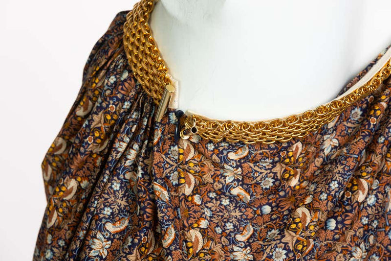 Junya Watanabe Comme des Garcons Liberty Cotton One-shoulder Chain Top, 2008