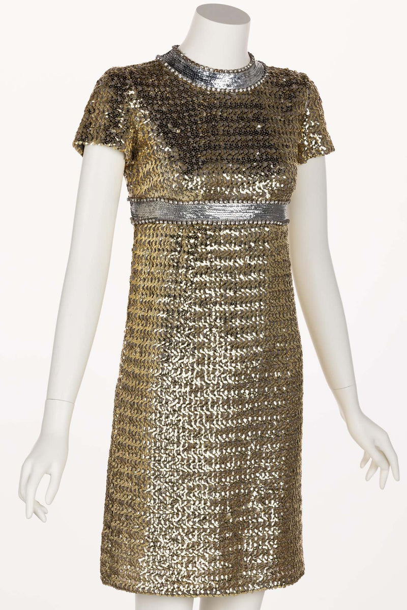 Vintage 1960s gold sequin - Gem