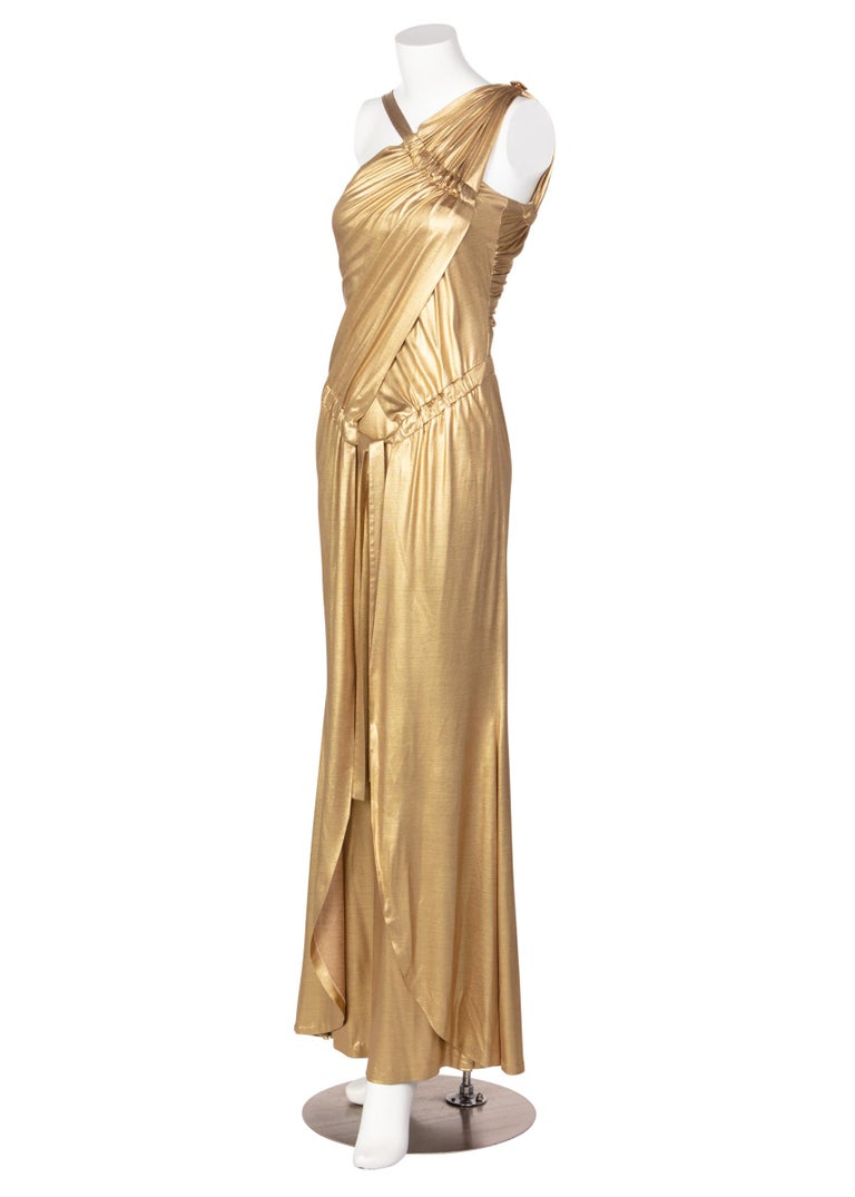 Chanel Paris-Byzance Gold Silk Godess Maxi Dress, 2011
