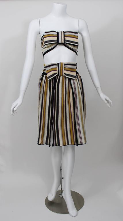 Missoni Bow Bandeau Top and matching Skirt Ensemble