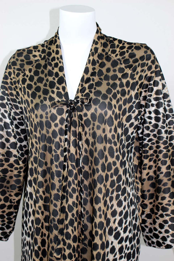 A Vintage Leopard Print Caftan Dress