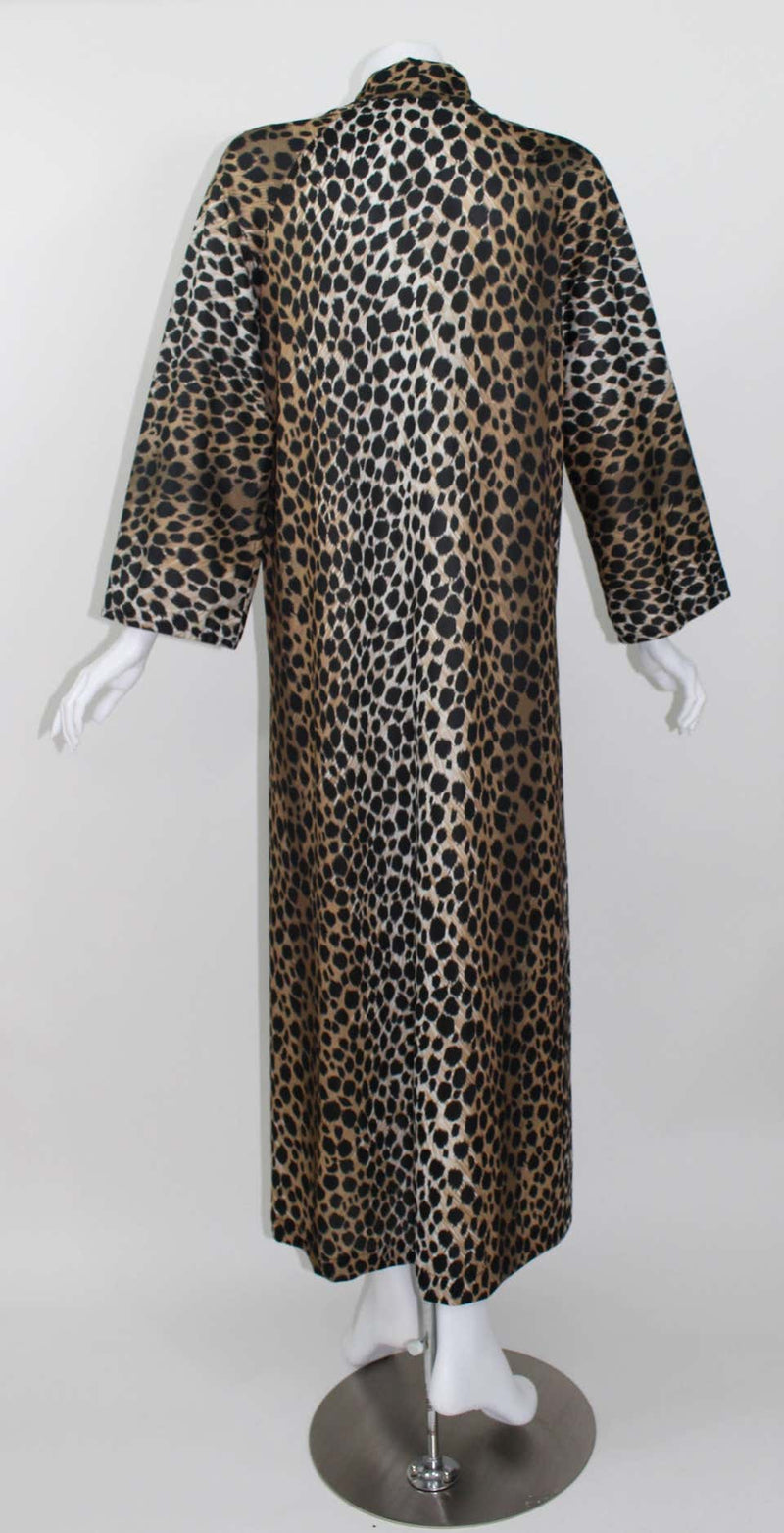 A Vintage Leopard Print Caftan Dress