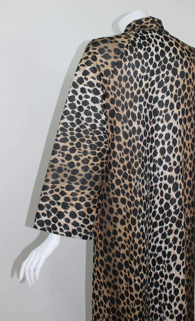 A Vintage Leopard Print Caftan Dress