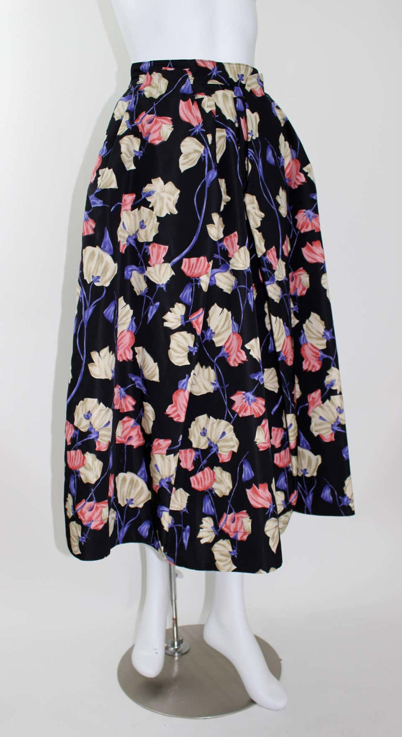 Prada Resort 2008 Floral Silk Full Skirt with tags. New