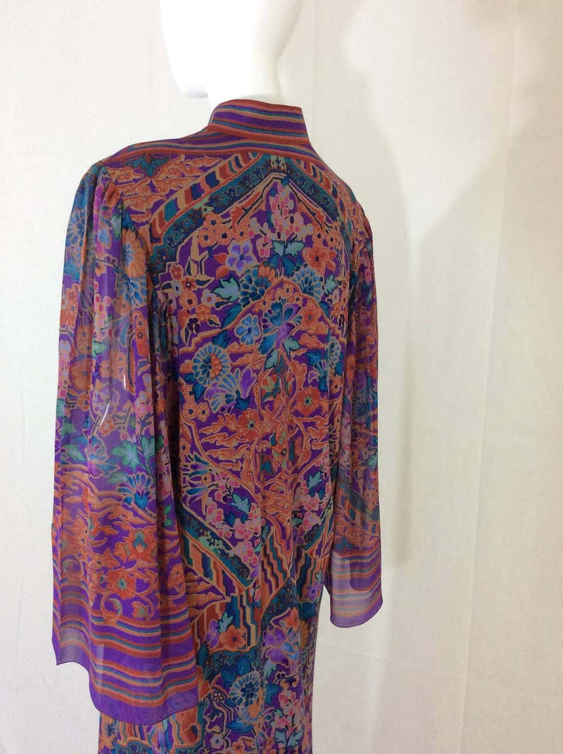 Vintage Leonard Paris Silk Caftan 1970s