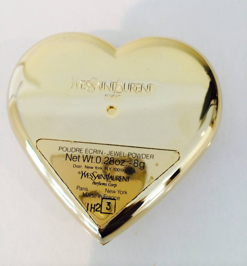 Yves Saint Laurent Dazzling Emerald Green Crystal Jewel Heart Compact YSL