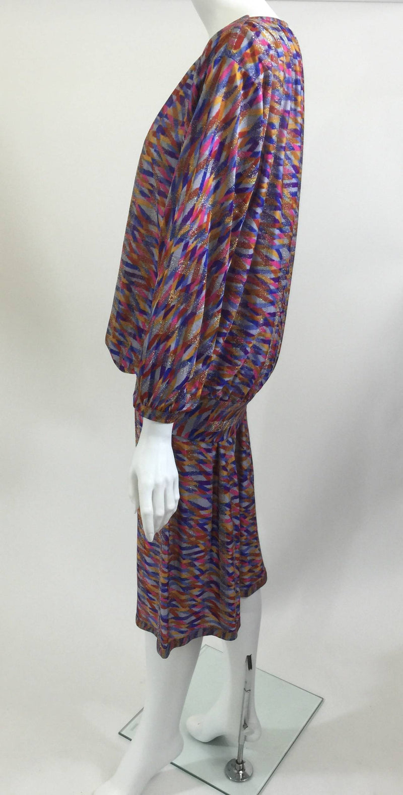 Vintage Missoni Metallic Silk Jersey Top and Skirt Set
