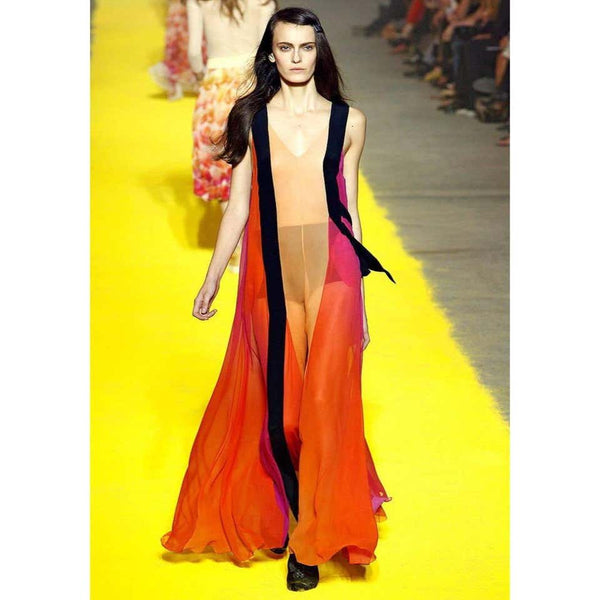 Sonia Rykiel Spring 2012 Runway Silk Chiffon Gown