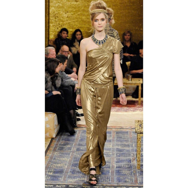 Chanel Paris-Byzance Gold Silk Godess Maxi Dress, 2011