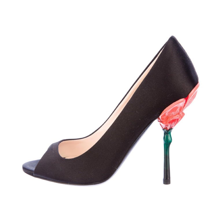 Prada Women's High heel shoes Pumps 39.5-9.5 M stilettos Patent Leather  Buckle | eBay