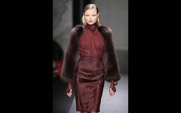 Ferragamo Runway Fall 2009 Fox Fur Sleeves and Bolero